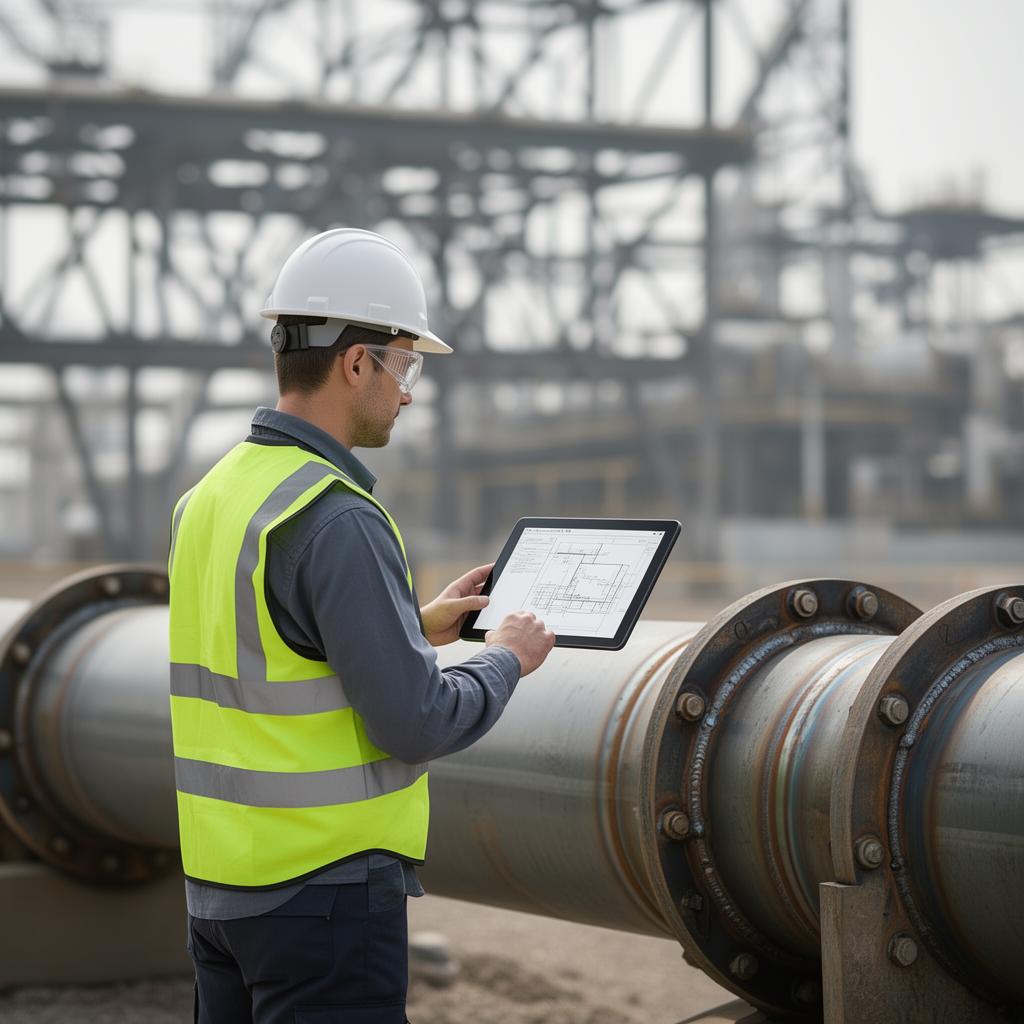 AXION engineer inspecting an industrial site